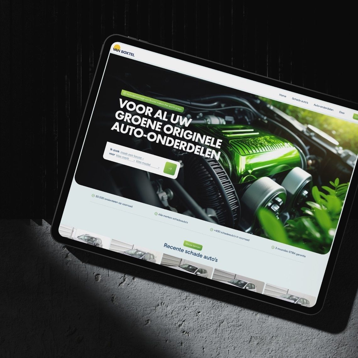 Branding, website, koppeling, AI en campagne voor Autodemontage van Boxtel