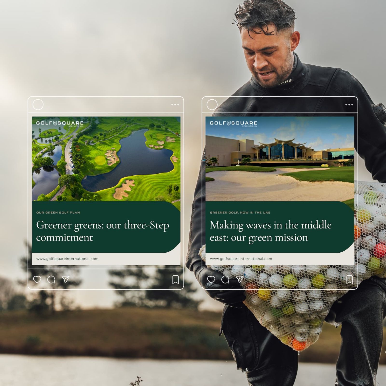 Website en campagne voor Golf Square