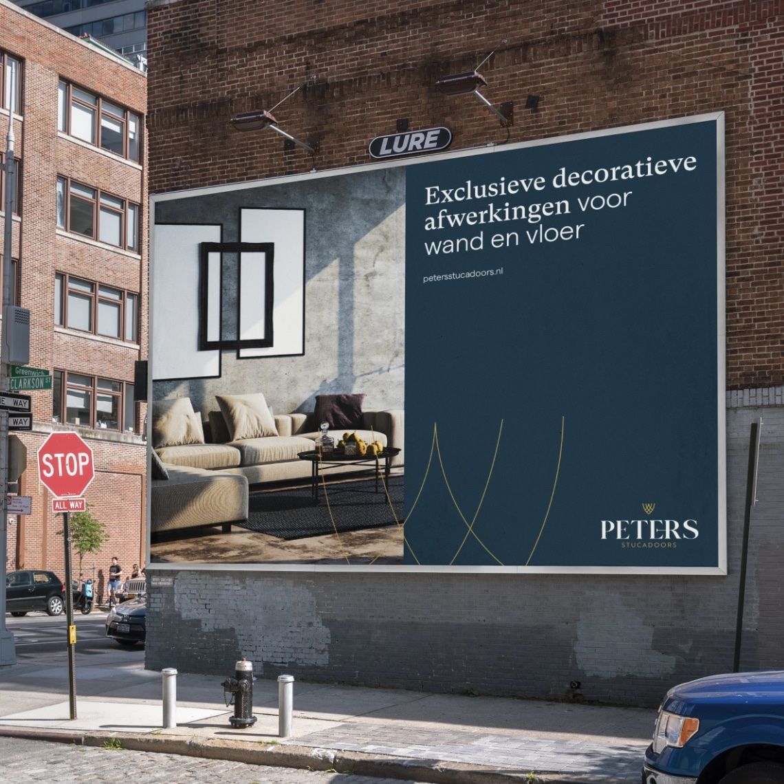 Branding voor Peters stucadoors