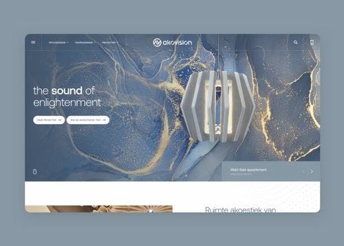 Webdesign voor The sound of design